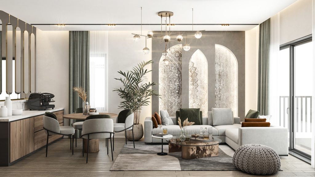 thiết kế nội thất chung cư hiện đại phong cách luxury (sang trọng)